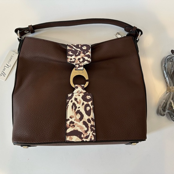Simply Noelle Large Boho Brown and leopard Bag - Picture 2 of 5